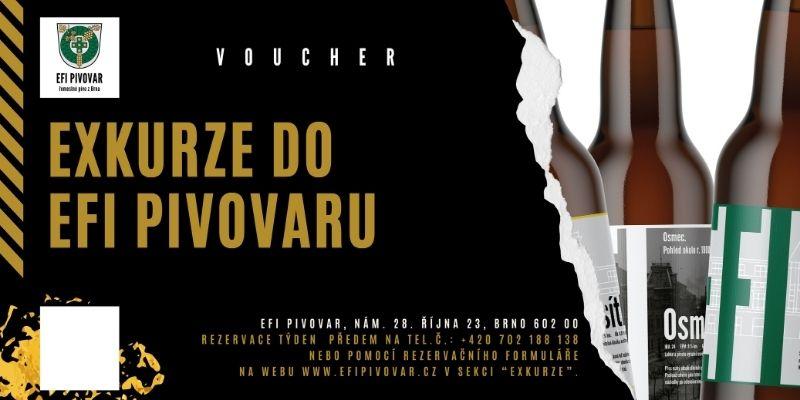 Exkurze do EFI Pivovaru - voucher