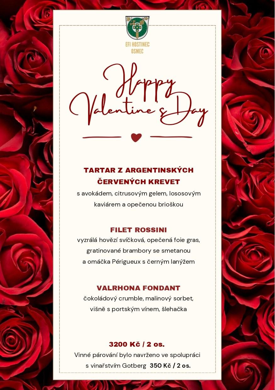 Valentýnské menu SPA