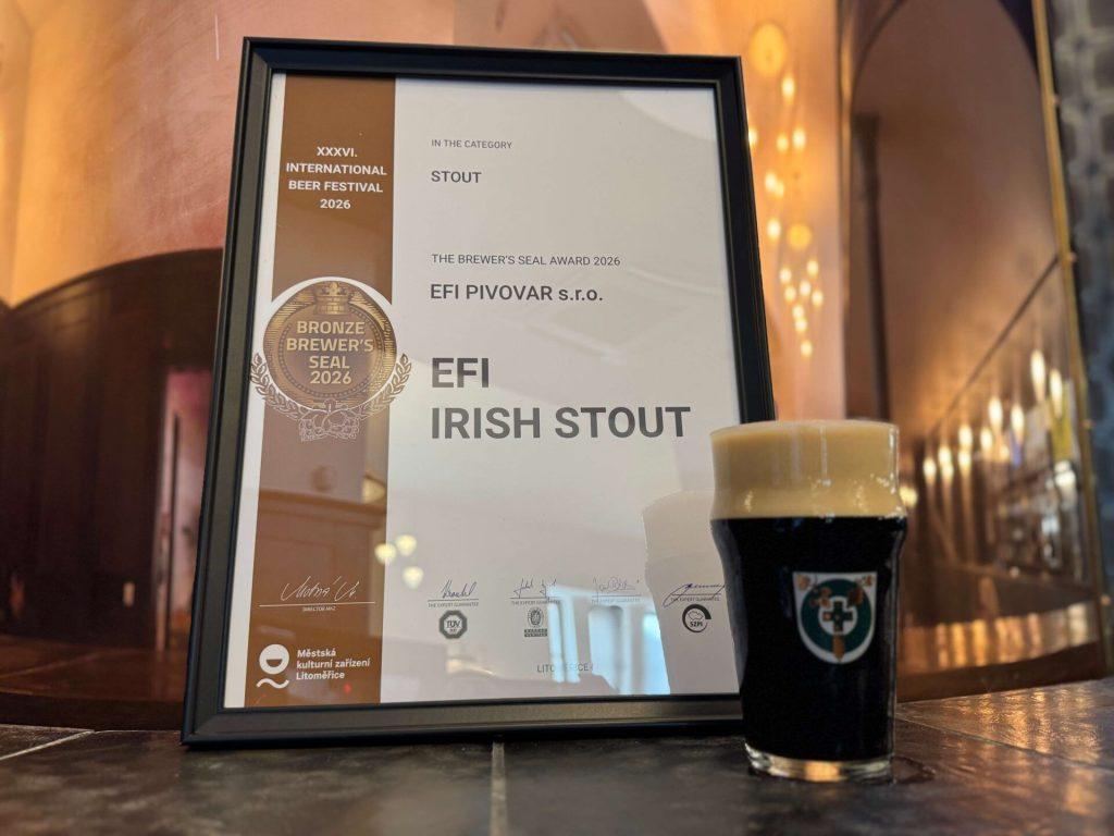 certifikát EFI Irish Stout